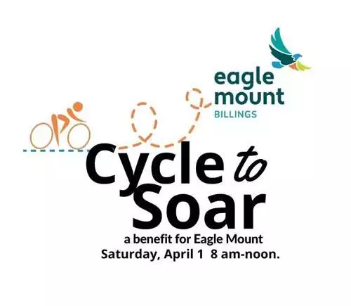 Cycle to Soar logo - Eagle Mount Billings Fundraiser